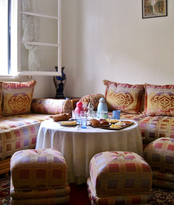 モロッカン柄の家具